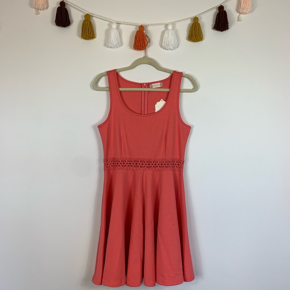 Altar’d State Coral A-Line Dress Medium
